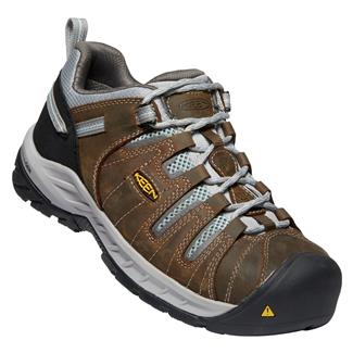 Women's Keen Utility Flint II Steel Toe Cascade Brown / Surf Spray