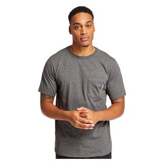 Men's Timberland PRO Base Plate Blended T-Shirt Dark Charcoal Heather