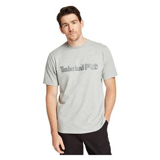 Men's Timberland PRO Base Plate T-Shirt w/ Logo Light Gray Heather