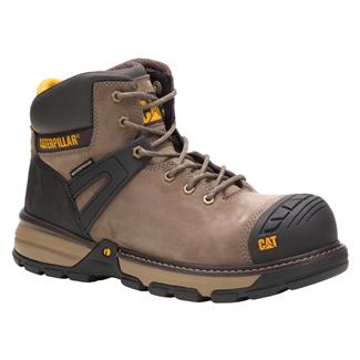 Men's CAT Excavator Superlite Nano Toe Waterproof Boots Bungee Cord