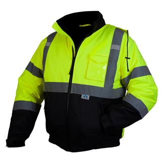 Men's Pyramex Hi-Vis Bomber Jacket Lime