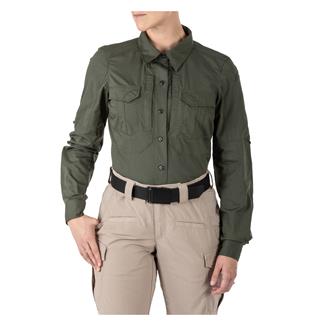 Women's 5.11 Long Sleeve Stryke Shirt TDU Green