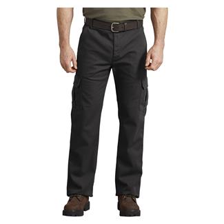 Men's Dickies Tough Max Duck Cargo Work Pants Stoneswashed Black