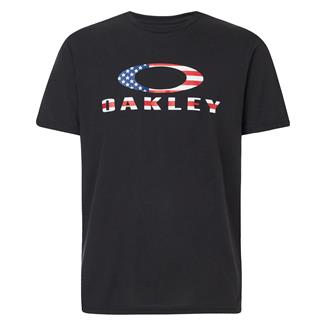 Men's Oakley O-Bark T-Shirt Black / American Flag