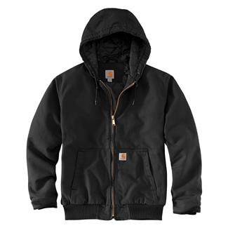 Men's Carhartt Washed Duck Insulated Active Jac Black
