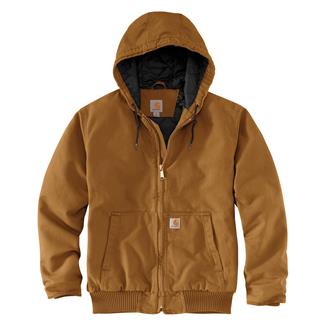 Men's Carhartt Insulated Loose Fit Duck Active Jac - 3 Warmest Rating Carhartt Brown