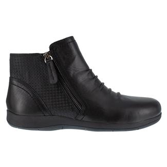 Women's Rockport Works Daisey Side-Zip Alloy Toe Black