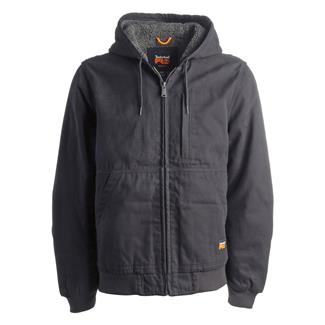 Men's Timberland PRO Gritman Canvas Lined Hooded Jacket Jet Black