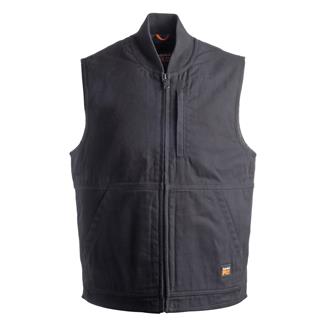 Men's Timberland PRO Gritman Lined Canvas Vest Jet Black