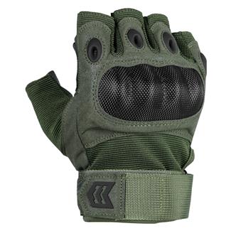 Mission Made Fingerless Hellfox Gloves OD Green