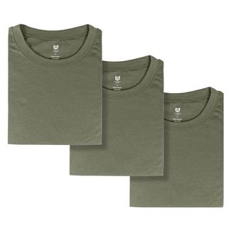 Men's Mission Made Crew Neck T-Shirts (3 Pack) Olive