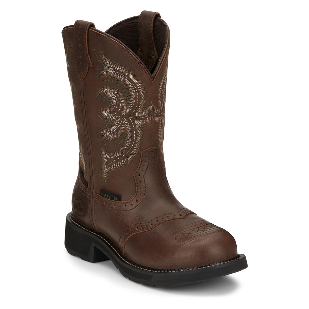 Justin Boots Womens Steel Toe Waterproof Boots Women's Justin