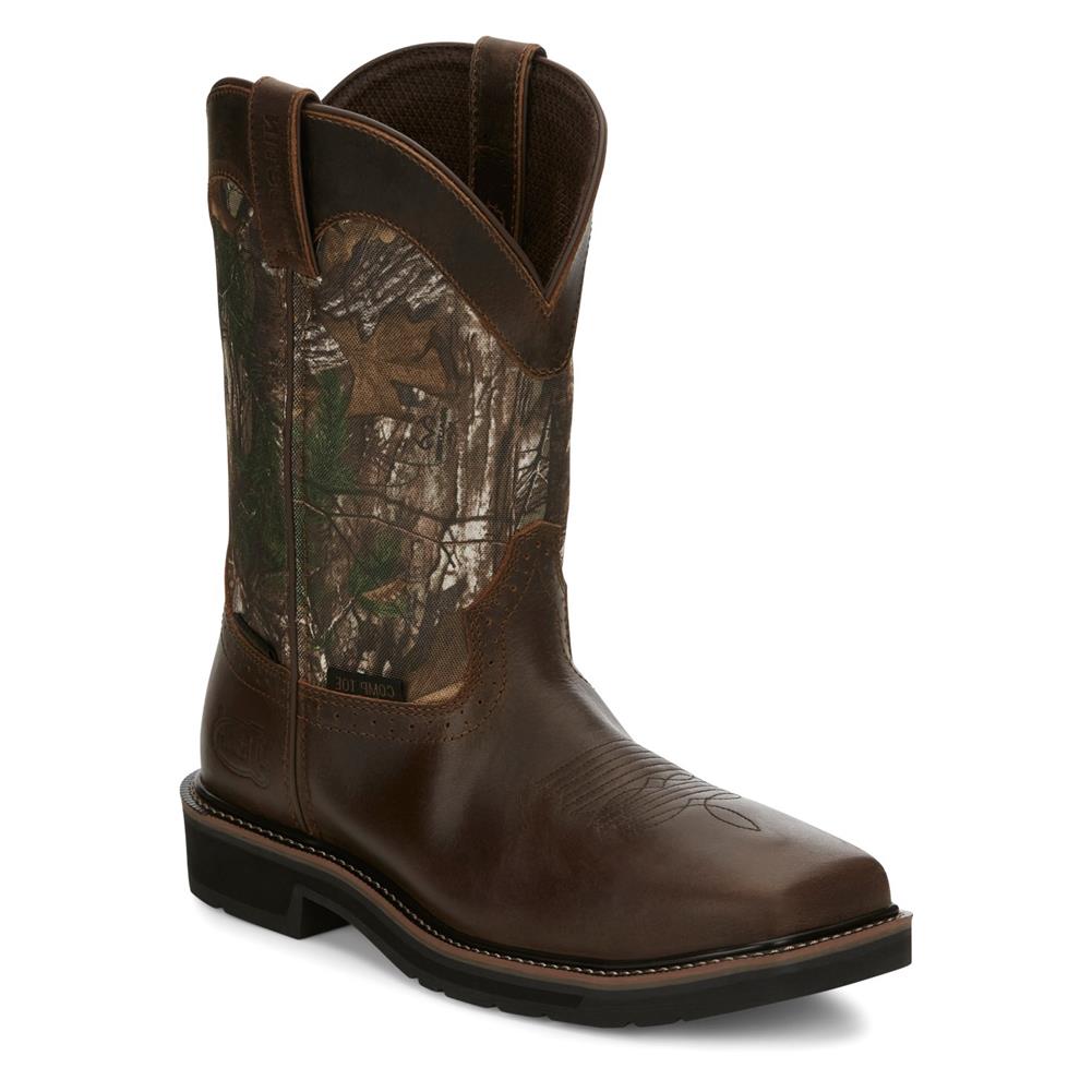 Justin composite toe boots clearance