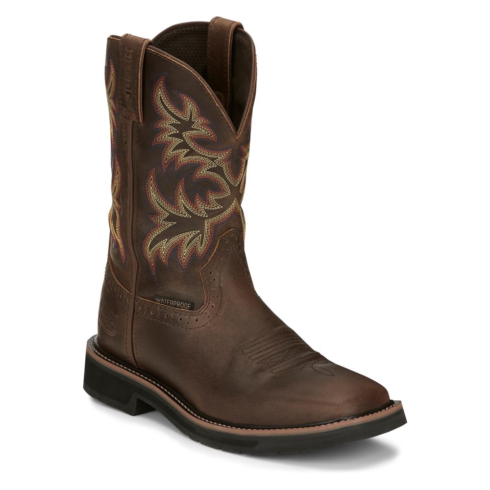 Are Justin Original Work Boots Waterproof?