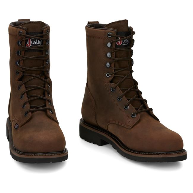 Bottes de travail Hautes 8'' pour Hommes CSA confortables à Laval Bottes de travail Hautes 8'' pour Hommes CSA confortables à Laval