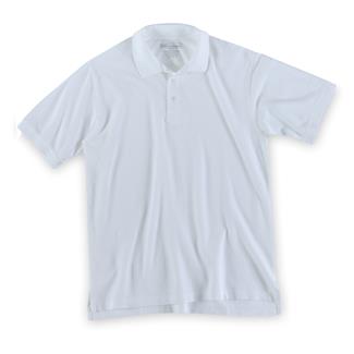 Men's 5.11 Short Sleeve Utility Polos White
