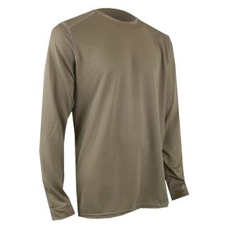 Men's XGO Phase 1 Performance Relaxed Long Sleeve Crew Shirt Tan 499