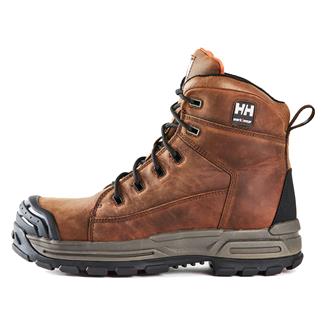 Men's Helly Hansen 6" Denison Composite Toe Waterproof Boots Brown / Orange