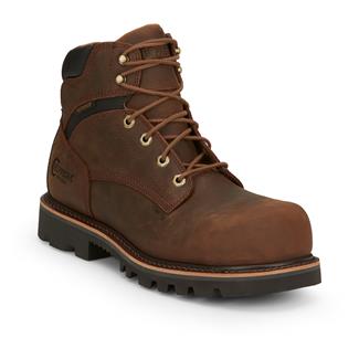 Men's Chippewa Boots 6" Sador Oblique Composite Toe Waterproof Brown