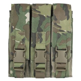 Elite Survival Systems MOLLE Triple 9mm Mag Pouch MultiCam