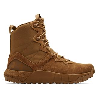 Men's Under Armour Micro G Valsetz Leather Boots Coyote Brown