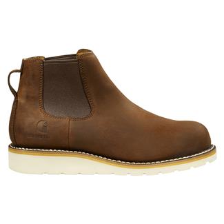 Men's Carhartt 5" Wedge Chelsea Steel Toe Boots Dark Bison Oil / Tanned Leather