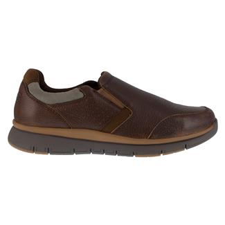 Men's Rockport Primetime Casuals Work Slip-On Steel Toe Brown