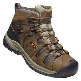 Men's Keen Utility Flint II MID Waterproof Boots Black Olive / Brindle