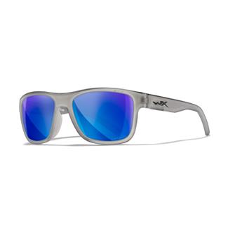 Wiley X Ovation Matte Slate (frame) - Capitvate Polarized Blue Mirror (lens)