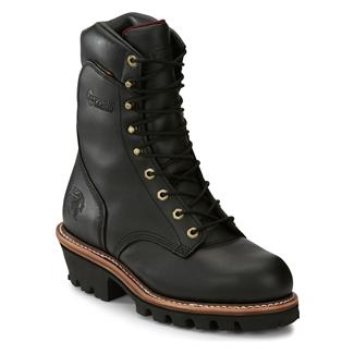 Men's Chippewa Boots 9" SUPER DNA 400G Steel Toe Waterproof Black