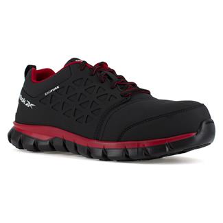 Men's Reebok Sublite Cushion Work Composite Toe Boots Black / Red