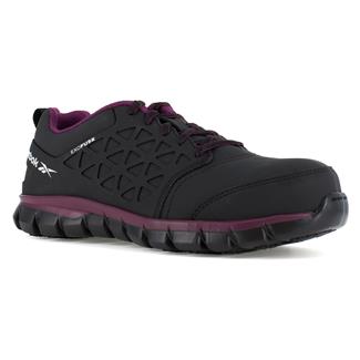 Women's Reebok Sublite Cushion Work Composite Toe Boots Black / Plum