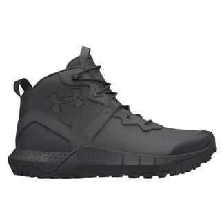 Women's Under Armour Micro G Valsetz Mid Leather Waterproof Tactical Boots Black