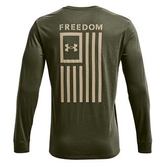 Men's Under Armour Freedom Flag Long Sleeve T-Shirt Marine OD Green