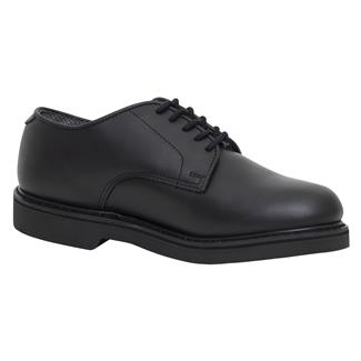 Men's Rothco Soft Sole Leather Uniform Oxfords Black