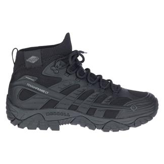 Men's Merrell Moab Velocity Tactical Mid Waterproof Boots Black