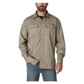 Men's Dickies Flex Ripstop Long Sleeve Shirt Desert Sand