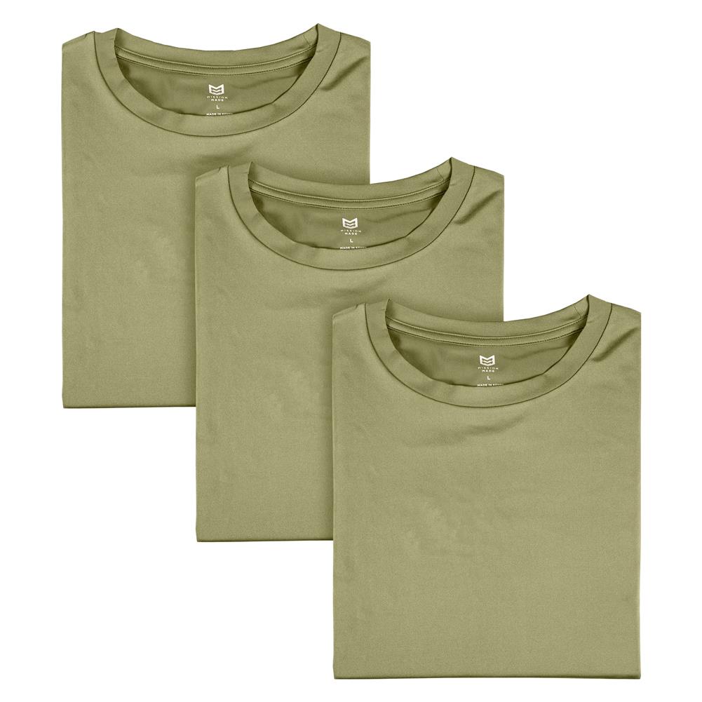 Soffe Men's 3-Pack T-Shirt Tan Medium