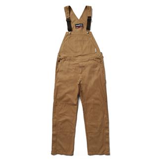 Men's Wolverine Sawmill Duck Bib Overalls Whiskey