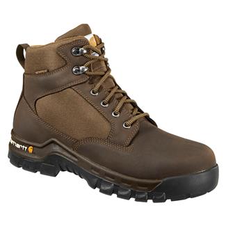 Men's Carhartt 6" Rugged Flex Waterproof Work Boots Chocolate Brown Oil Tanned