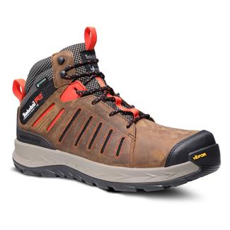 Men's Timberland PRO Trailwind Composite Toe Waterproof Boots Brown / Red