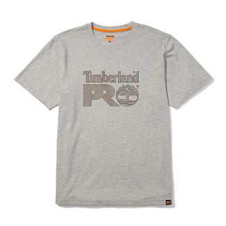 Men's Timberland PRO Texture Graphic T-Shirt Light Gray Heather