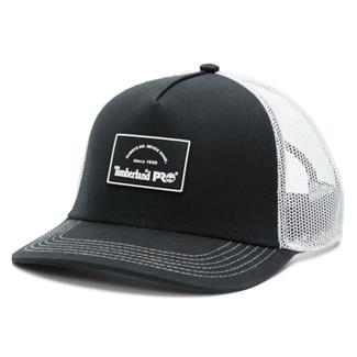 Timberland PRO A.D.N.D Dark Logo Mid Profile Trucker Cap Black / White