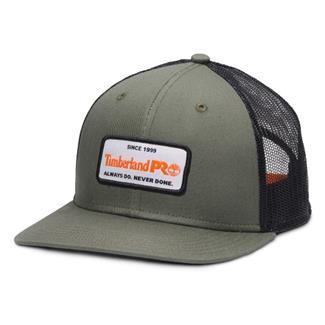 Timberland PRO A.D.N.D Light Logo Mid Profile Trucker Cap Burnt Olive