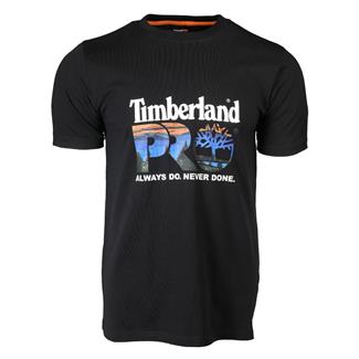 Men's Timberland PRO Cotton Core Chest Logo T-Shirt Black / Graphic