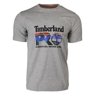 Men's Timberland PRO Cotton Core Chest Logo T-Shirt Light Gray Heather / Graphic