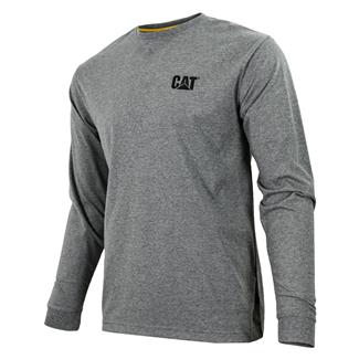 Men's CAT Teflon Enforcer Long Sleeve T-Shirt Dark Heather Gray