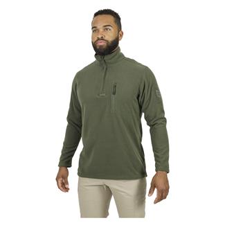 Men's Mission Made Quarter Zip Fleece Pullover OD Green