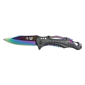 Mission Made Tactical Unicorn Plain Edge Carbon Fiber / Rainbow