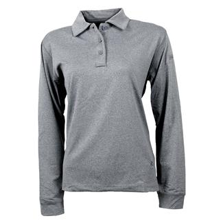 Women's Propper EdgeTec Long Sleeve Polo Heather Gray